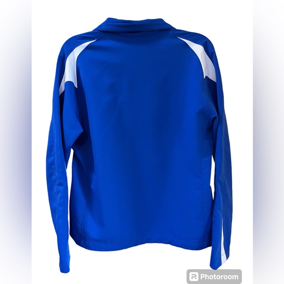 UCLA Bruins Track Jacket 19 Medium Women Holloway Full Zip Pockets Blue Yellow - Picture 4 of 12